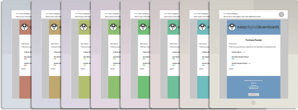 WP HTML Mail Easy Digital Downloads