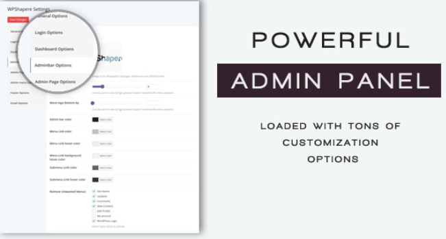 WPShapere admin panel